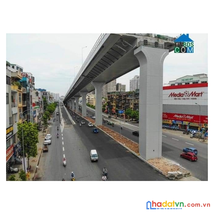 Bán lô đất mặt phố trường chinh 110m mặt tiền 6,2m, hậu 6,45m giá rẻ như ngõ 180tr/m2