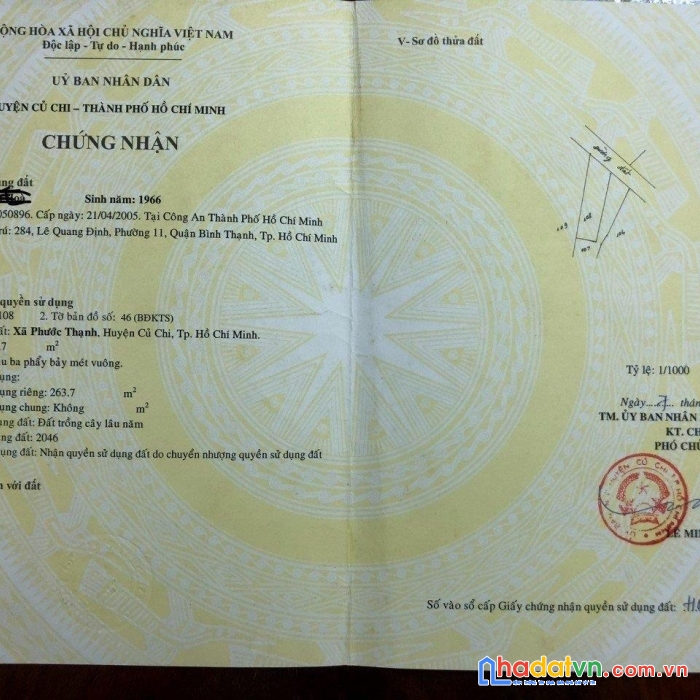 Sở hữu ngay lô đất đẹp vị trí đắc địa tại phước thạnh, củ chi