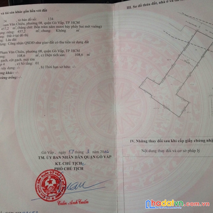 Bán nhà cấp cho 4 phạm văn chiêu ,p8, gò vấp 457m2 giá chỉ 26 tỷ