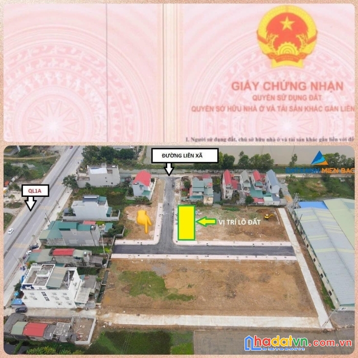 Đất nền thị trấn tân phong, chỉ 8 triệu/m2 bao sổ đỏ