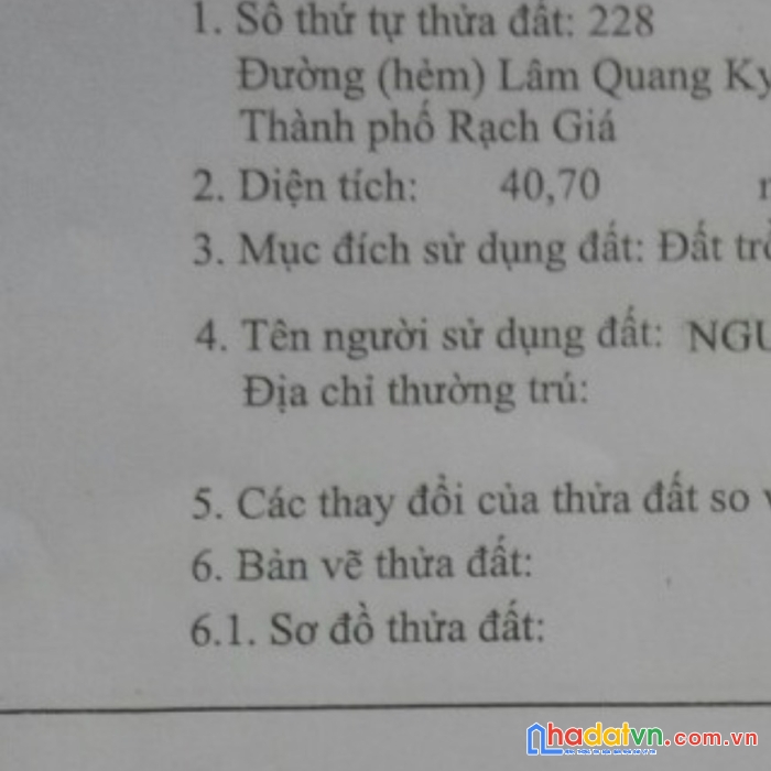 Sở hữu ngay lô đất đẹp vị trí đắc địa tại phường an hòa, tp rạch giá, kiên giang