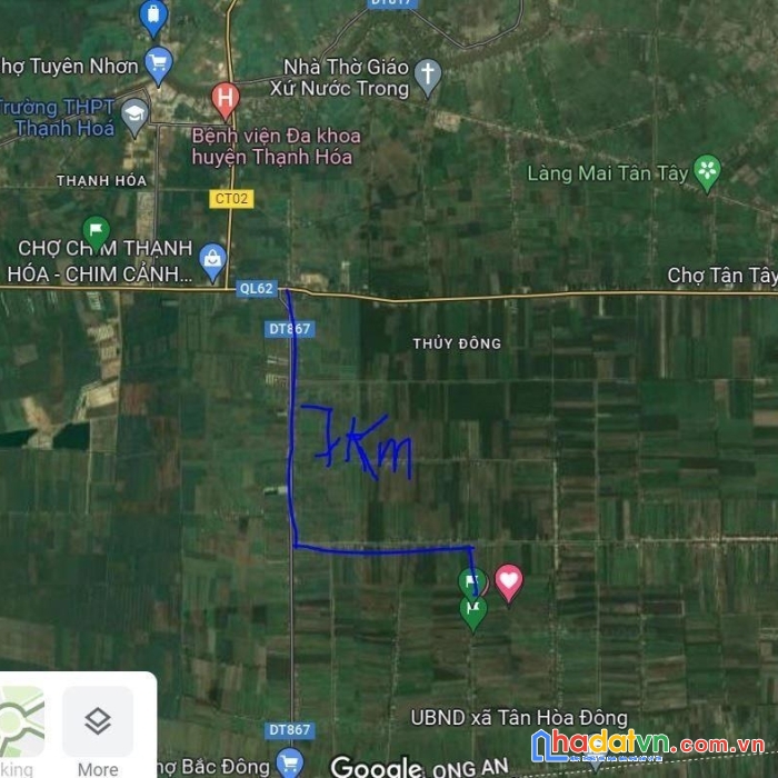 Cần bán 2,1 hecta đất nông nghiệp tại ấp đông hoà, xã thuỷ đông, huyện thạnh hoá, tỉnh long an.