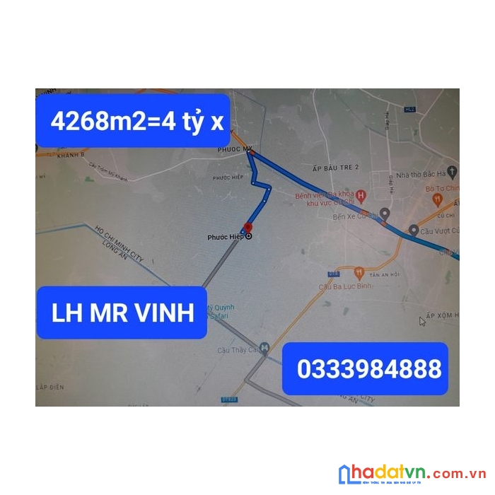 Tin được không 1tr/m2 phước hiệp củ chi 4268m2 có 4 tỷ x