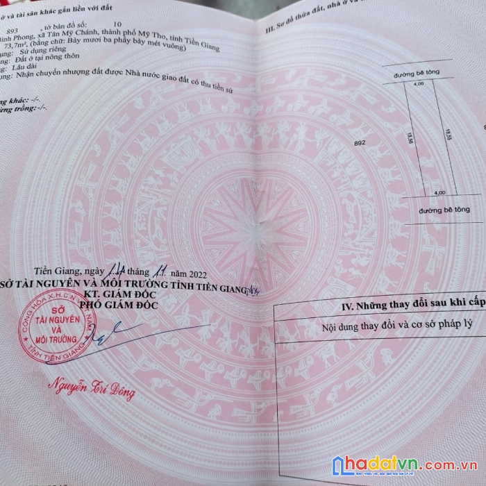 Chính chủ bán gấp 2 lô đất liền kề đẹp tại tp mỹ tho - tiền giang