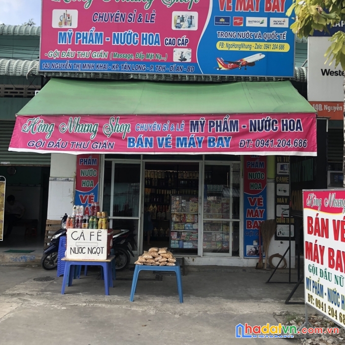 Em cần sang mặt bằng tiệm mỹ phẩm, gội đầu  tại 140 nguyễn thị minh khai, khu phố tân long, phường