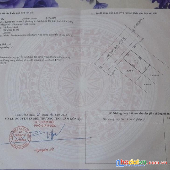 Sở hữu ngay lô đất phường 4, tp đà lạt full thổ cư – giá cực rẻ