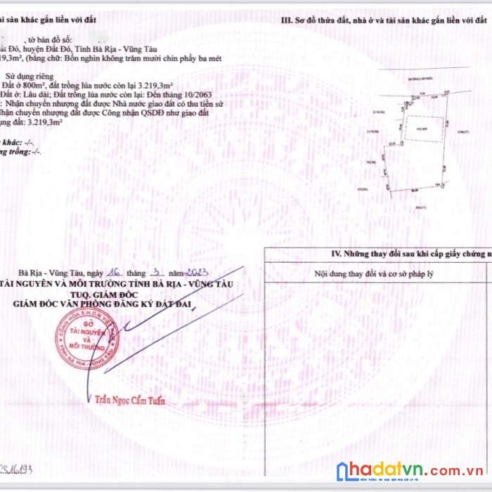 Bán gấp 4000m2 đất thổ cư mặt tiền đường tránh ql55 đất đỏ,bà rịa vũng tàu giá giảm sâu
