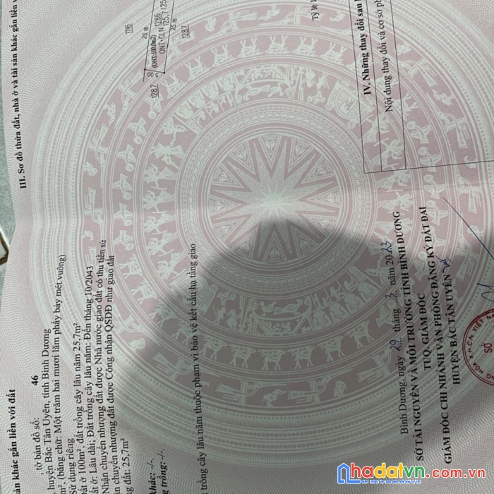 Sở hữu ngay lô đất đẹp vị trí đắc địa tại bắc tân uyên