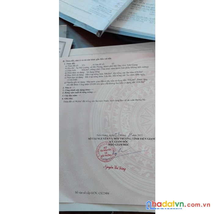 Chính chủ bán lô đất mặt tiền huyện lộ 90e thuộc tp mỹ tho - tiền giang