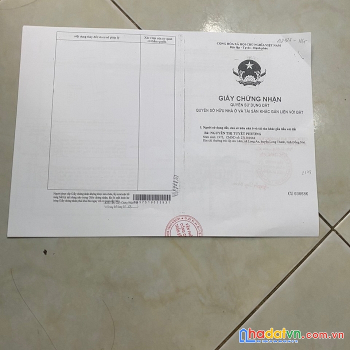 Bán gấp lô đất mặt tiền đường nhựa vị trí đẹp dành cho nhà đầu tư