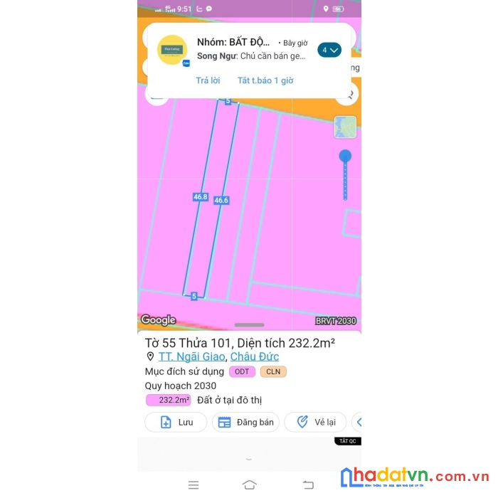 Bán gấp lô đất mặt tiền đường nhựa vị trí đẹp dành cho nhà đầu tư