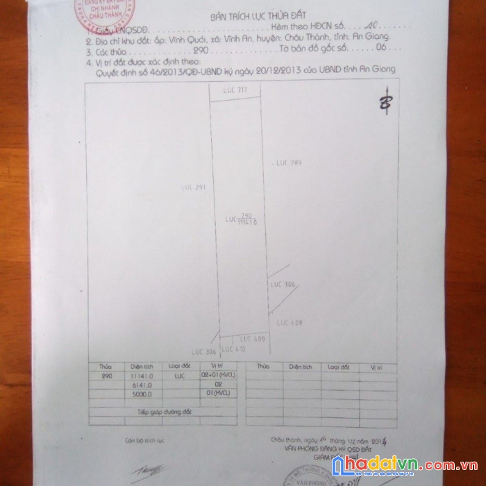 Sở hữu ngay lô đất vị trí đắc địa tại xã vĩnh an, châu thành, an giang