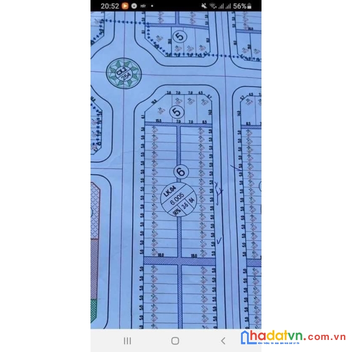 Đất tân luận- tt vôi- lạng giang mặt đường 18m