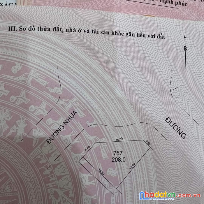 Đất tân luận- tt vôi- lạng giang mặt đường 18m