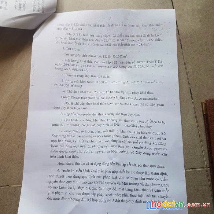 Cần chuyển nhượng 45ha mỏ cát chính quy giá cắt lỗ phúc ứng, huyện sơn dương, tuyên quang.
