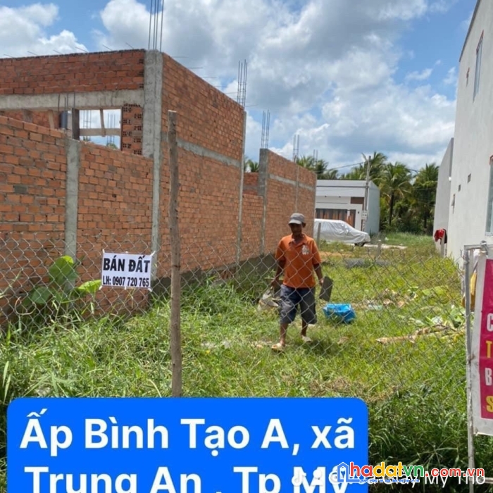 Sở hữu ngay lô đất đẹp tại ấp bình tạo a , xã trung an , tp mỹ tho, tiền giang.