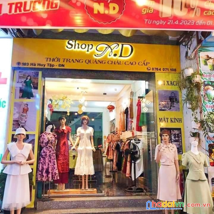 Chính chủ vì gia đình cư xa nên cần sang nhượng shop thời trang cao cấp 103 hà huy tập chính gián