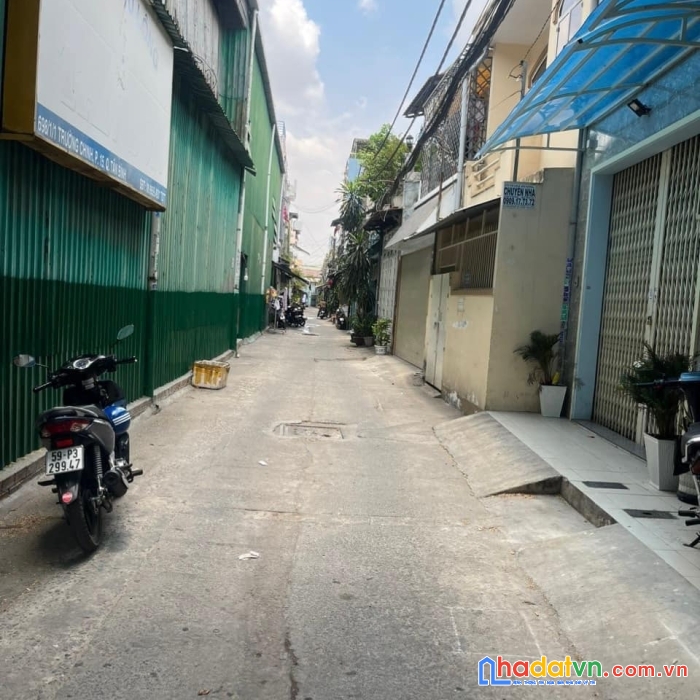 Trường chinh sát mặt tiền đường - 75m2 1t1l 2 mặt hẻm ô t, tiền ích đầy đủ- dân cư hiện hữu- shr