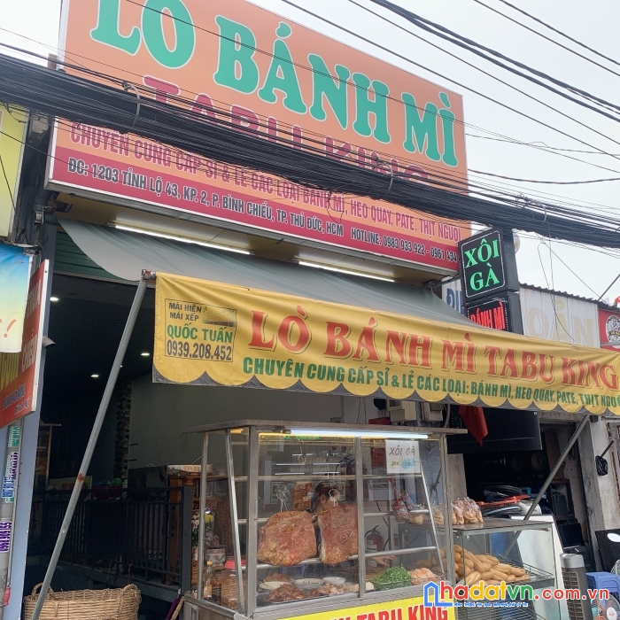 Quận thủ đức ,sang tiệm bánh – lò bánh mì , mt số 1023 tỉnh lộ 43 , f. bình chiểu, tel : 0961434434