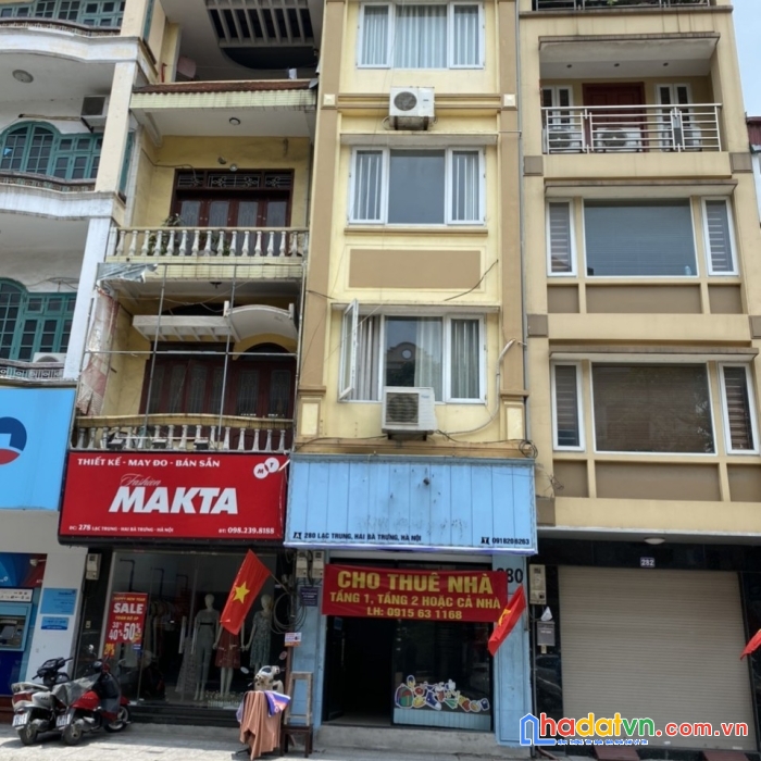 Cho thuê nhà mặt phố lạc trung_ giá chỉ 14tr/tháng