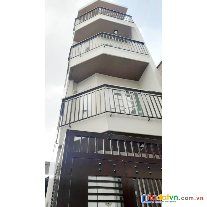 Cho thuê nhà mới 4 tầng hẻm hưng phú p9q8. giá 12 triệu