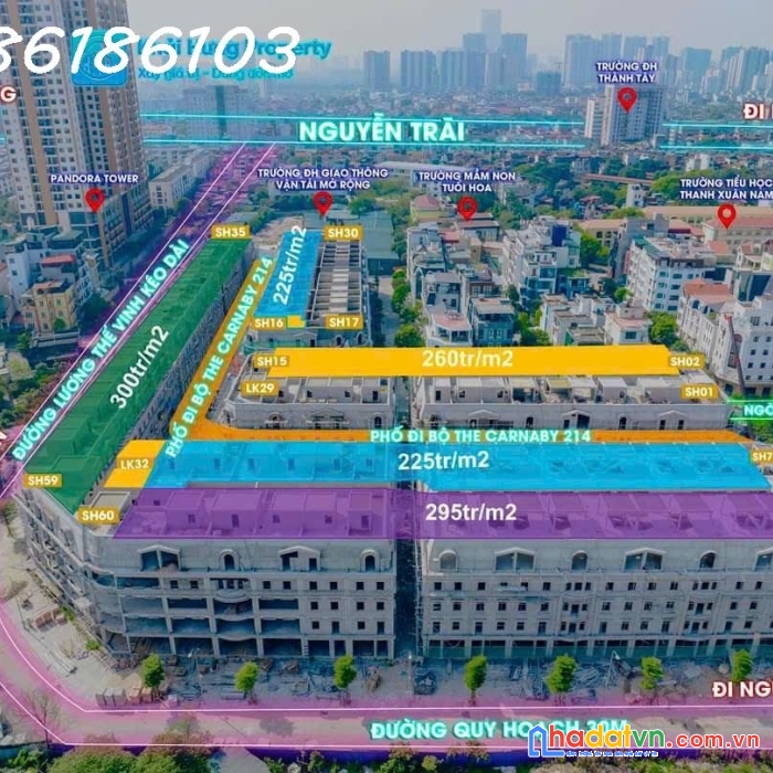 Bán shophouse liền kề 214 nguyễn xiển, thanh xuân, hà nội