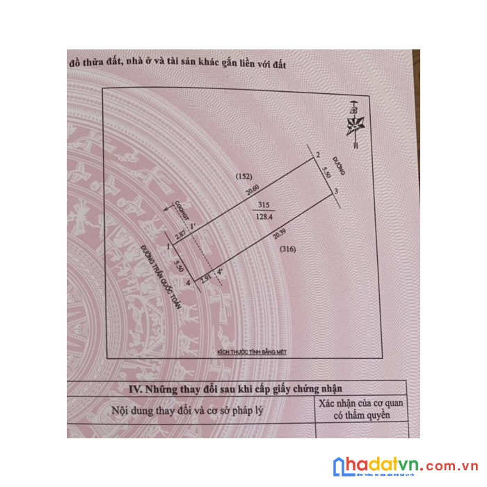 Bán 128m2 đất mặt đường kinh doanh trần quốc toản - p. hà huy tập