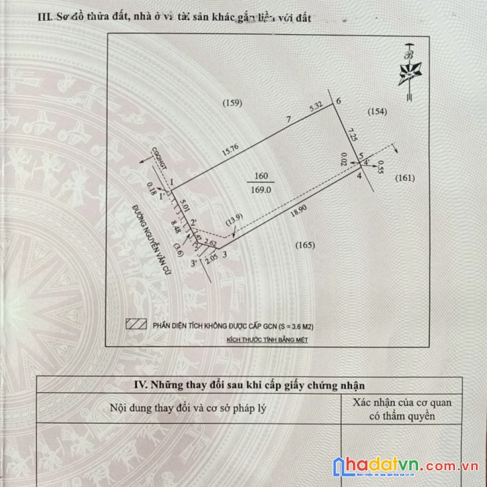 Bán lô góc 169m2 đường nguyễn văn cừ siêu đẹp - p. hưng phúc