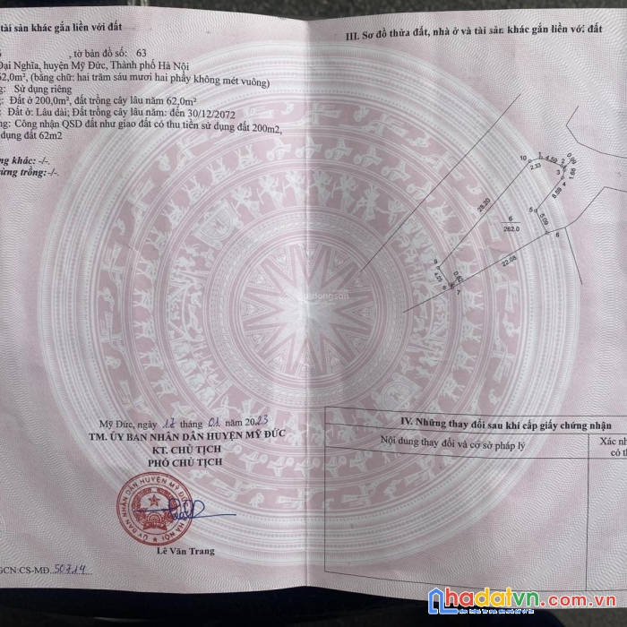 Bán lô góc 2 mặt tiền đường rộng 12m tỉnh lộ 419, mỹ đức