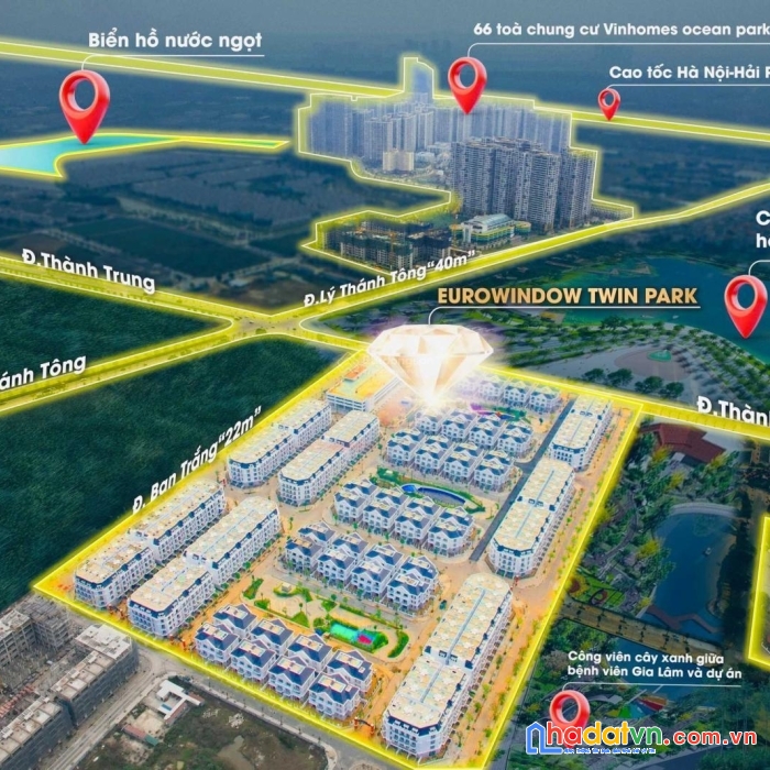 Cho thuê biệt thự mặt phố thành trung –trâu quỳ ,192.5m 4 tầng mtien 12m.0982852808