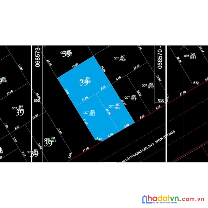 Lô góc 660m2 siêu siêu vip sát tttm lotte, tp vinh