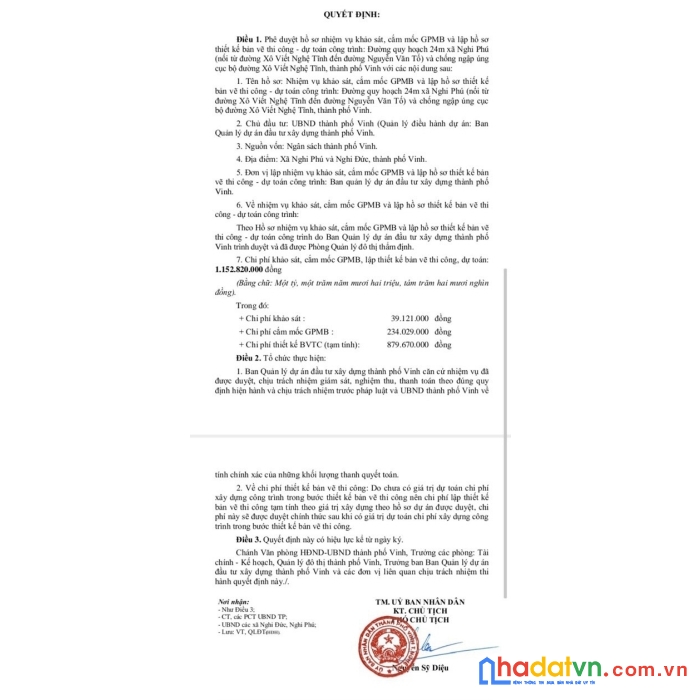 Đất 500m2 sắp quy hoạch đường 24m - xóm 10 nghi phú, tp vinh