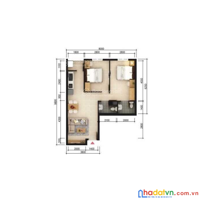 Chính chủ cần bán căn hộ 60m2 gần aeon bình dương