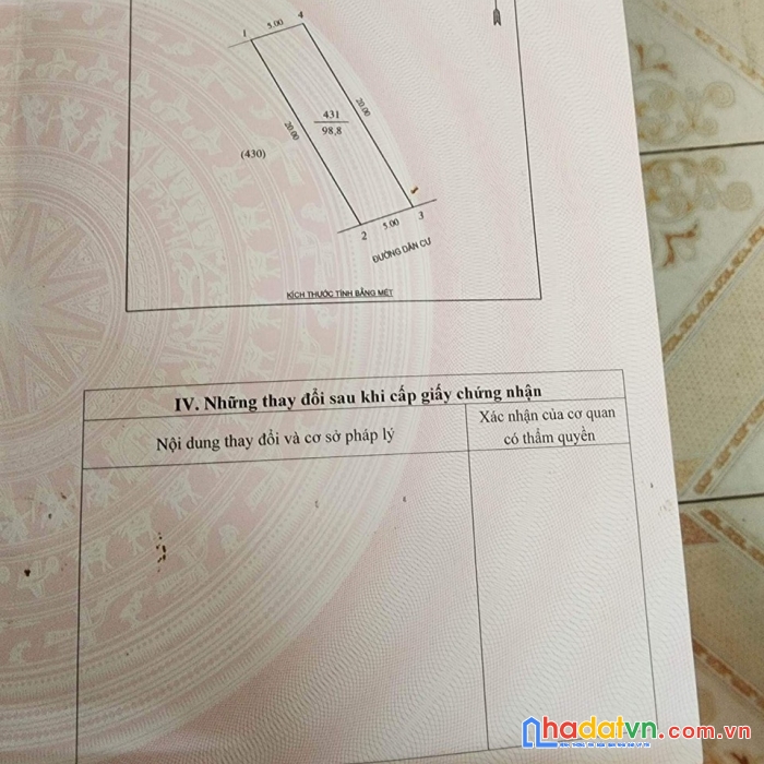 Bán 100m2 có nhà cấp 4, xóm trung tiến, hưng đông, tp vinh