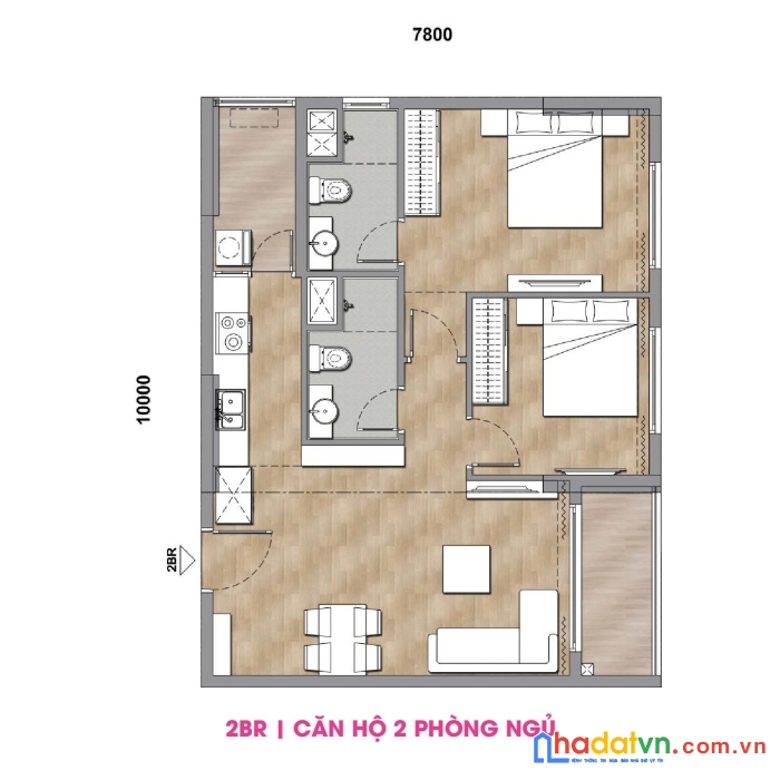 Căn góc 2pn view 3 trong 1 ( biển mỹ khê - sông hàn - tp đà nẵng ) tại 