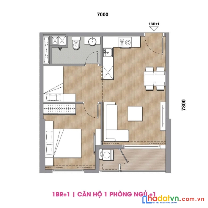 Duy nhất 1 căn (1 pn +) bảng hàng giai đoạn 1 dự án sun cosmo residence đà nẵng