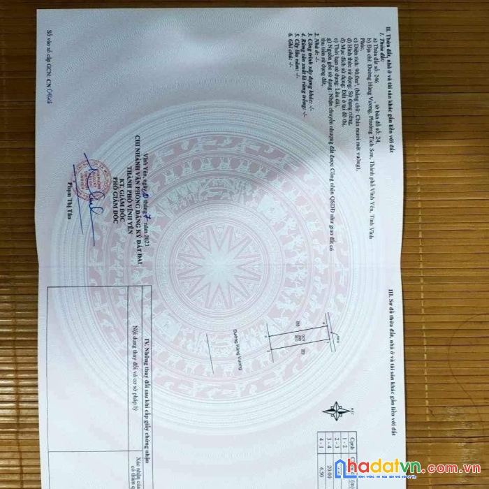 Chính chủ cần bán gấp lô đất tại  đường hùng vương - tích sơn -thành phố vĩnh yên, tỉnh vĩnh phúc.
