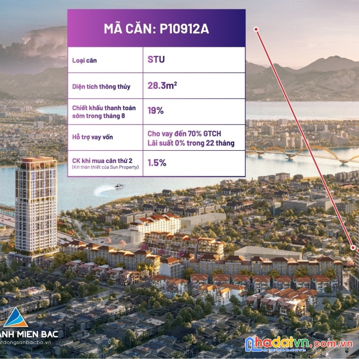 Hot độc quyền căn studio giá cực tốt toà the panoma dự án sun cosmo residence đà nẵng !!!