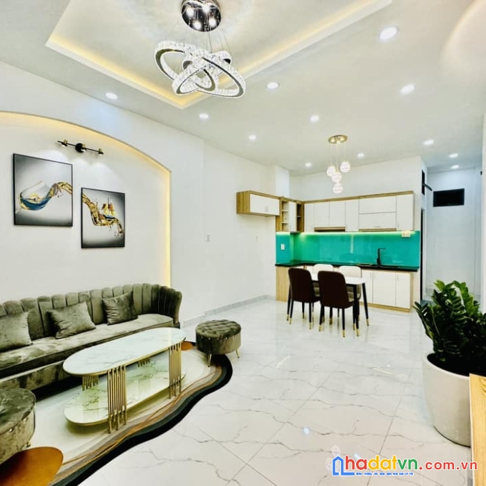 Chủ ngộp, bán nhà mới 4 tầng, ngang 4m hẻm thông lê văn sỹ, ful nội thất, sổ a4, 3pn, 6.1 tỷ 
