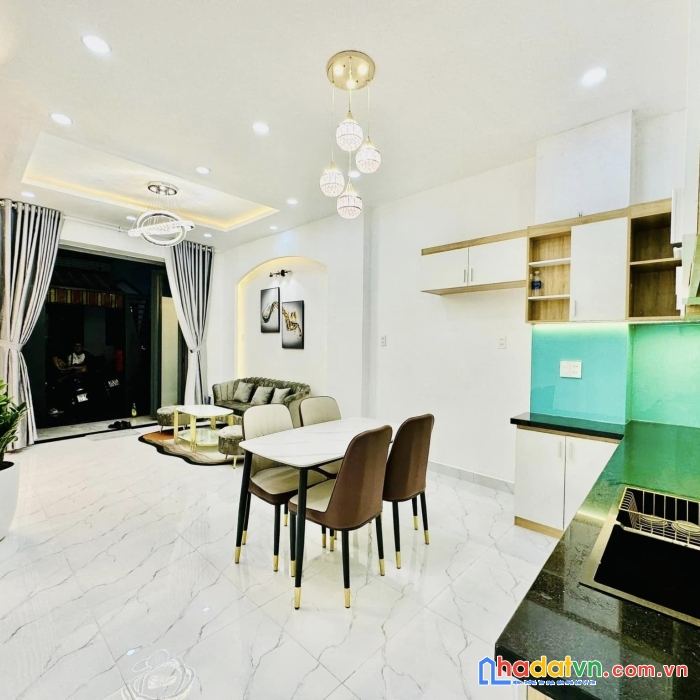 Chủ ngộp, bán nhà mới 4 tầng, ngang 4m hẻm thông lê văn sỹ, ful nội thất, sổ a4, 3pn, 6.1 tỷ 