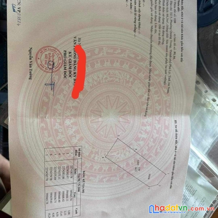 Chính chủ cần bán gấp lô đất tại ngõ 95 đường lê hoàn, phường quang trung, phủ lý, hà nam.