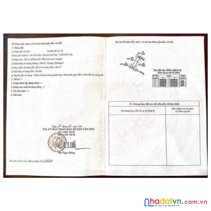 Chính chủ cần bán gấp 2 lô đất liền kề tại  khu 8 xã tân phú, tân sơn, phú thọ.