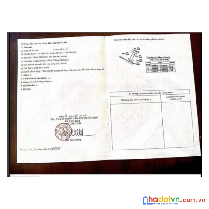 Chính chủ cần bán gấp 2 lô đất liền kề tại  khu 8 xã tân phú, tân sơn, phú thọ.