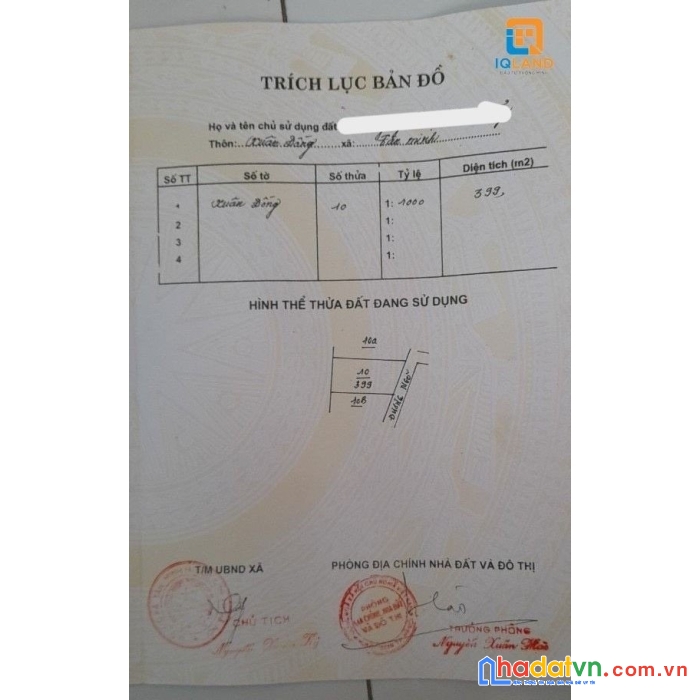 Bán gấp f0 mảnh đất 399m2 tại xuân đồng,tân minh, sóc sơn