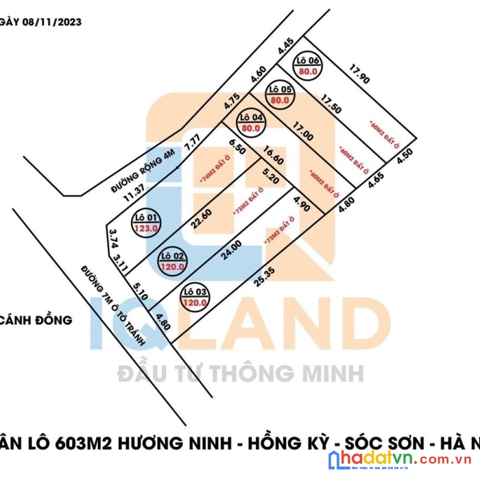 Chỉ cách quốc lộ 3: 200m. bán ngay 80m² tại hương ninh- hồng kỳ- sóc sơn-hn. giá 6xxtr