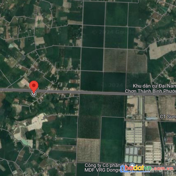 Đất ngộp dt 5x65 gần thị xã đất chơn thành, sổ sẵn