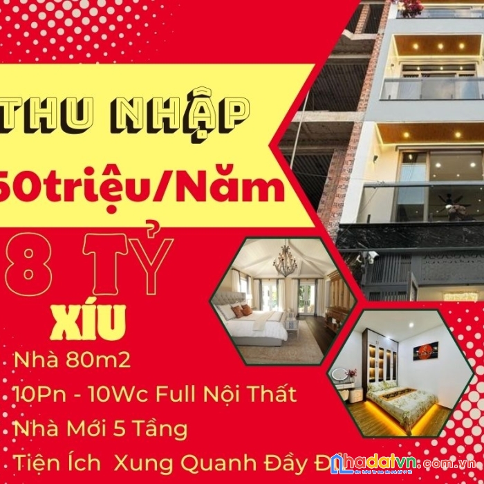 Hđ thuê 450triệu mỗi năm,nhà 10pn 10wc chỉ còn 8tỷ xíu,gần đường cmt8 quận tân bình