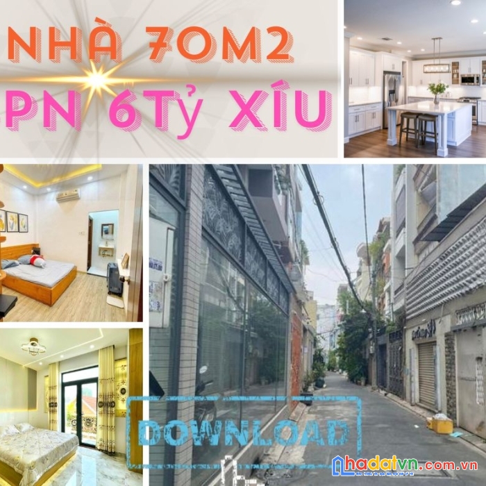 Nhà 4.3mx15.5m 4pn cắt lỗ cả tỷ, 6tỷ xíu gần ngã 4 7 hiền,chợ tân bình
