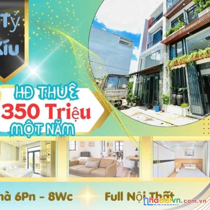 Hđ thuê 350triệu 1 năm,nhà 4 tầng 6pn 5tỷ xíu gần trường đh bách khoa