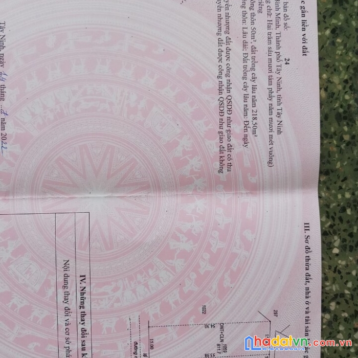 Bán ngộp lô đất ở thành phố tây ninh, đường nhựa trước đất 4m - ô tô đến đất